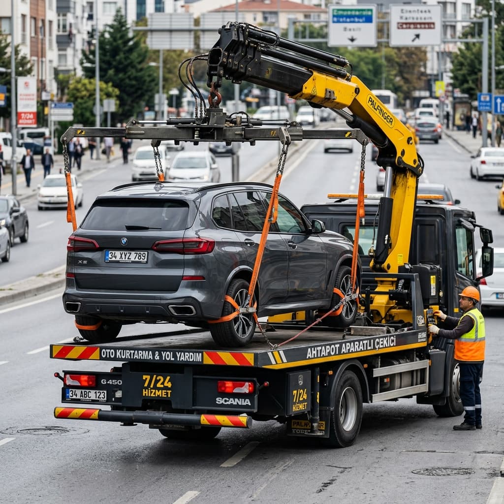 Aparatlı Çekici (Ahtapot) - Turan Oto Kurtarma İstanbul Avrupa Yakası